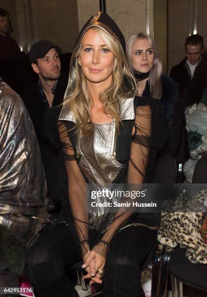 Lady Victoria Hervey attends the Pam Hogg show during the London Fashion Week February 2017 collections on February 19, 2017 in London, England.