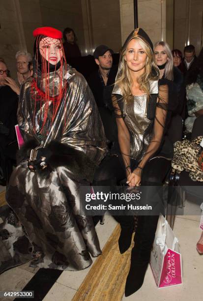 Lady Victoria Hervey attends the Pam Hogg show during the London Fashion Week February 2017 collections on February 19, 2017 in London, England.