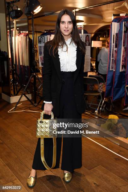 Viola Arrivabene Valenti Gonzaga attends the Temperley London FW 17 Fashion Show on February 19, 2017 in London, England.