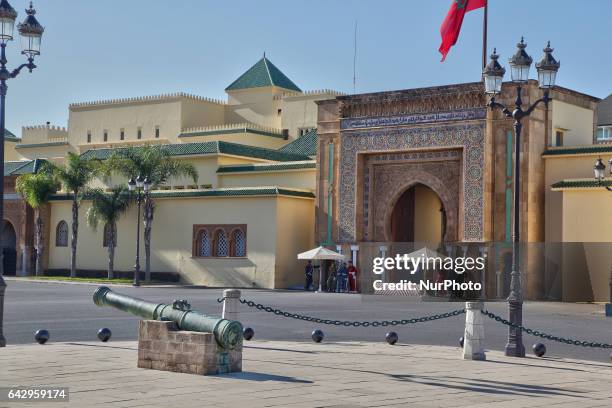 Moroccan Royal Palace in the town of Rabat, Morocco, Africa.