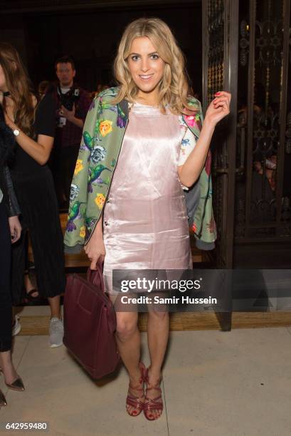 Olivia Cox attends the Pam Hogg show during the London Fashion Week February 2017 collections on February 19, 2017 in London, England.