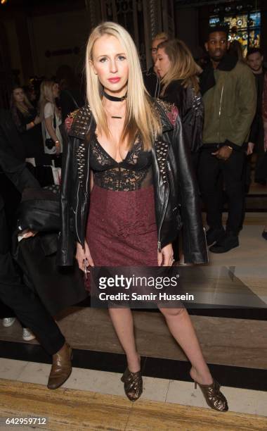 Naomi Isted attends the Pam Hogg show during the London Fashion Week February 2017 collections on February 19, 2017 in London, England.