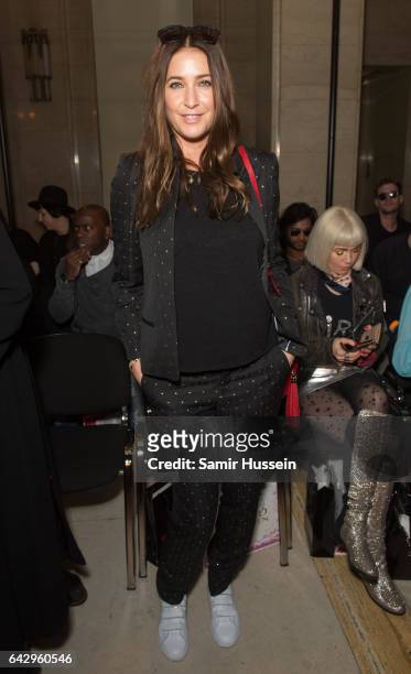 Lisa Snowdon attends the Pam Hogg show during the London Fashion Week February 2017 collections on February 19, 2017 in London, England.