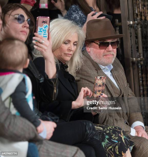 Actor Ray Winstone and his wife Elaine Winstone attend the Pam Hogg show during the London Fashion Week February 2017 collections on February 19,...