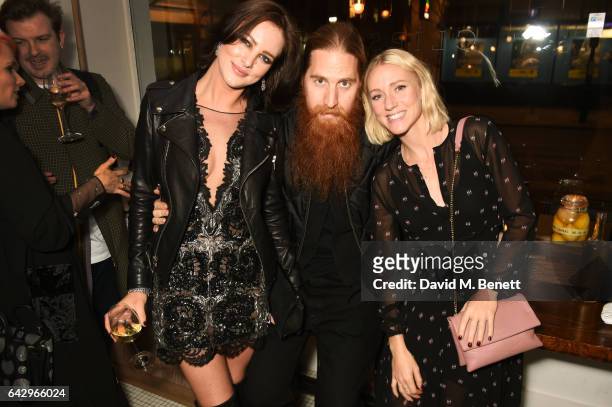 Eliza Cummings, Duffy and Lynsey Alexander arrive as Topshop and Leandra Medine host dinner to celebrate London Fashion Week on February 19, 2017 in...