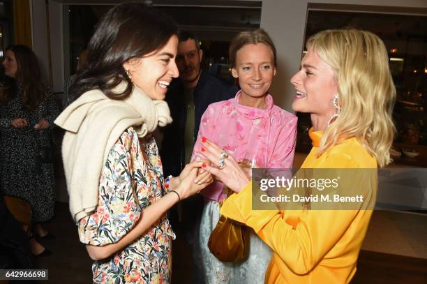 Leandra Medine; Martha Ward and Pandora Sykes arrive as Topshop and Leandra Medine host dinner to celebrate London Fashion Week on February 19, 2017...