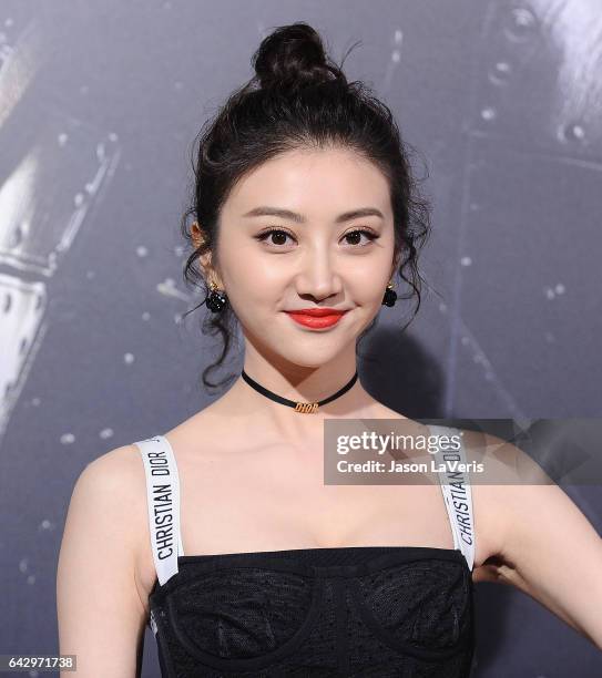 Actress Jing Tian attends the premiere of "The Great Wall" at TCL Chinese Theatre IMAX on February 15, 2017 in Hollywood, California.