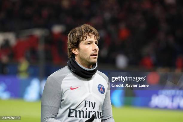 Maxwell of Paris Saint-Germain during the French Ligue 1 match between Paris Saint-Germain and Toulouse FC at Parc des Princes on February 19, 2017...