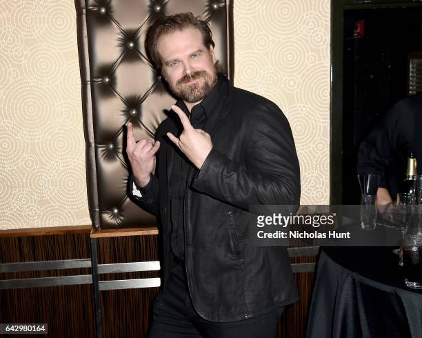 Actor David Harbour attends 69th Writers Guild Awards New York Ceremony at Edison Ballroom on February 19, 2017 in New York City.