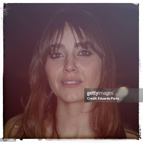 Actress Irene Arcos attends the kissing room of Ailanto show during Mercedes Benz Fashion Week Madrid Autumn / Winter 2017 at Ifema on February 19,...