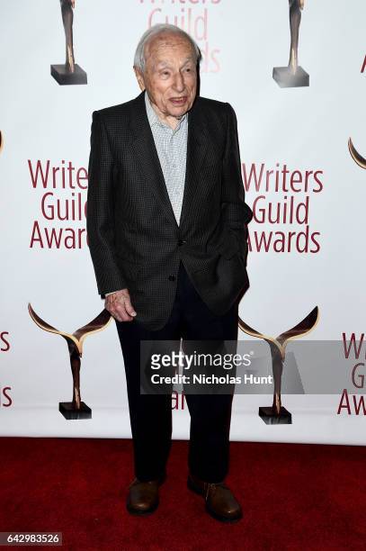 Walter Bernstein attends 69th Writers Guild Awards New York Ceremony at Edison Ballroom on February 19, 2017 in New York City.