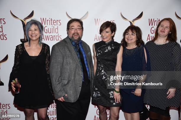 Writers and crew of "General Hospital" attend 69th Writers Guild Awards New York Ceremony at Edison Ballroom on February 19, 2017 in New York City.