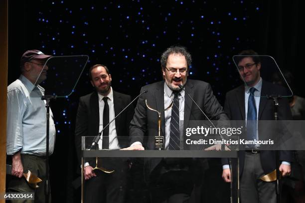 Robert Smigel accepts award onstage during 69th Writers Guild Awards New York Ceremony at Edison Ballroom on February 19, 2017 in New York City.