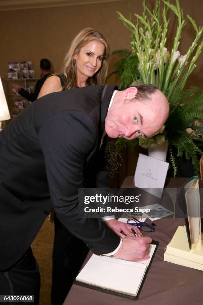 Actors Leigh Koechner and David Koechner at Backstage Creations Retreat during the 2017 Writers Guild Awards at The Beverly Hilton Hotel on February...