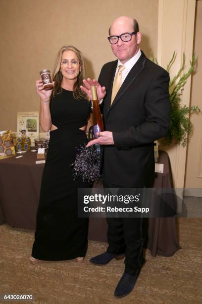 Actors Leigh Koechner and David Koechner at Backstage Creations Retreat during the 2017 Writers Guild Awards at The Beverly Hilton Hotel on February...