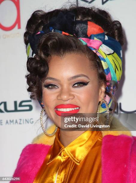 Actress Andra Day attends the 3rd Annual Hollywood Beauty Awards at Avalon Hollywood on February 19, 2017 in Los Angeles, California.