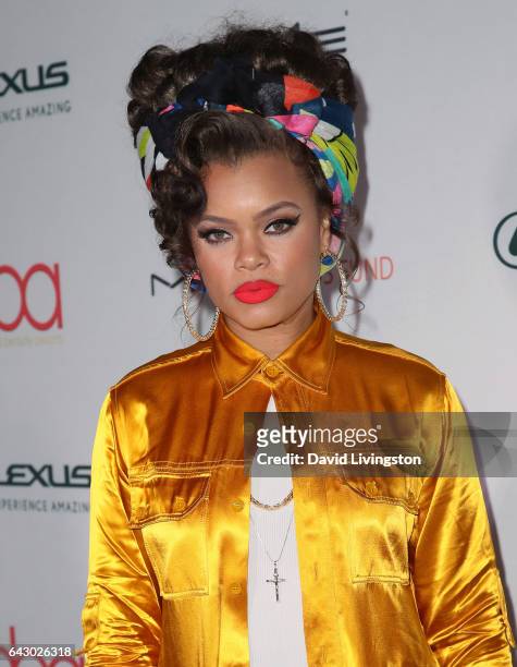 Actress Andra Day attends the 3rd Annual Hollywood Beauty Awards at Avalon Hollywood on February 19, 2017 in Los Angeles, California.