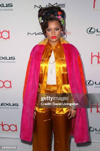 Actress Andra Day attends the 3rd Annual Hollywood Beauty Awards at Avalon Hollywood on February 19, 2017 in Los Angeles, California.