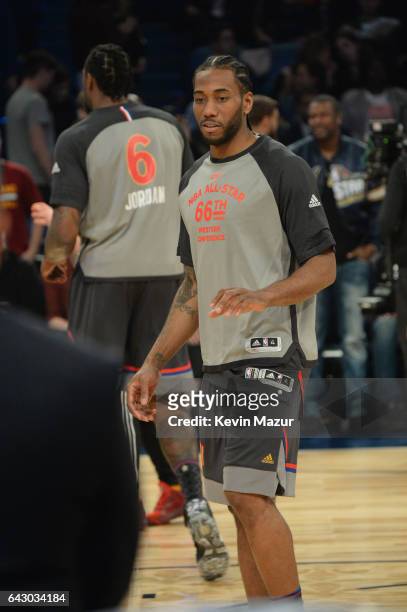 Kawhi Leonard attends the 66th NBA All-Star Game at Smoothie King Center on February 19, 2017 in New Orleans, Louisiana.