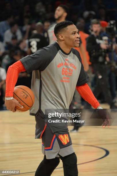 Russell Westbrook attends the 66th NBA All-Star Game at Smoothie King Center on February 19, 2017 in New Orleans, Louisiana.