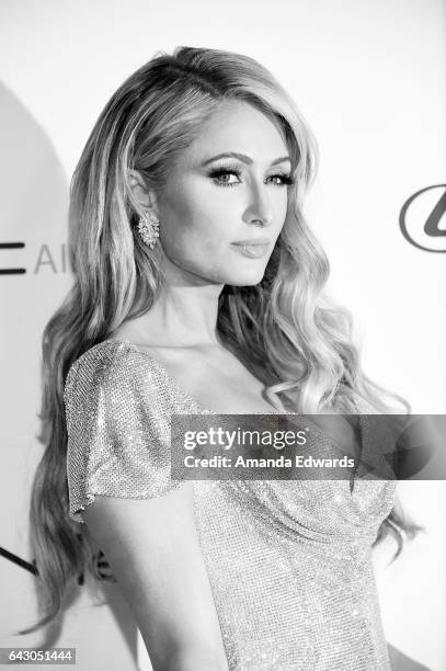 Paris Hilton arrives at the 3rd Annual Hollywood Beauty Awards at Avalon Hollywood on February 19, 2017 in Los Angeles, California.