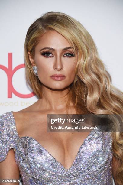 Paris Hilton arrives at the 3rd Annual Hollywood Beauty Awards at Avalon Hollywood on February 19, 2017 in Los Angeles, California.