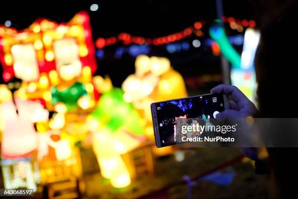 The Christchurch Lantern Festival celebrate the Year of the Rooster in Hagley Park North, Christchurch, New Zealand, Sunday, Feb. 19, 2017. The...