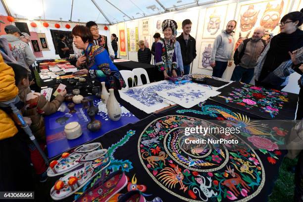 The Christchurch Lantern Festival celebrate the Year of the Rooster in Hagley Park North, Christchurch, New Zealand, Sunday, Feb. 19, 2017. The...