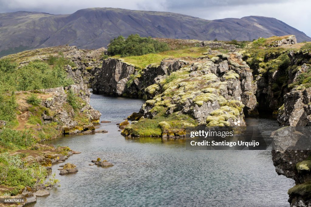 Silfra canyon in Thingvellir National Park