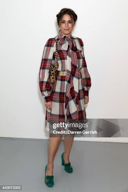 Yasmin Le Bon attends the Antonio Berardi show during the London Fashion Week February 2017 collections on February 20, 2017 in London, England.