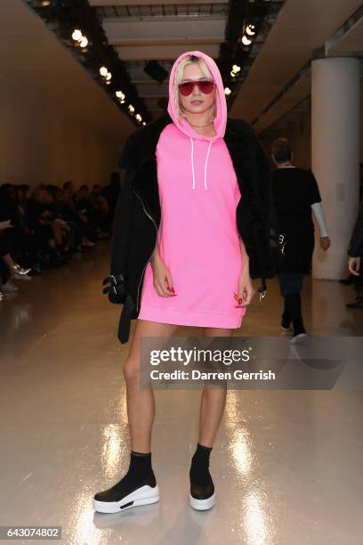 Caroline Vreeland attends the Antonio Berardi show during the London Fashion Week February 2017 collections on February 20, 2017 in London, England.