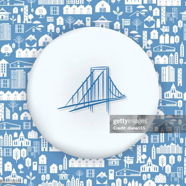 architecture icons over a real estate pattern background - engineering office background stock illustrations
