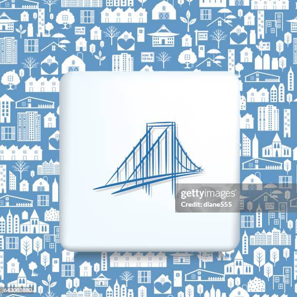 architecture icons over a real estate pattern background - engineering office background stock illustrations