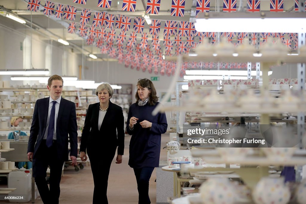 Theresa May Visits Stoke-On-Trent Central Ahead Of Thursday's By-election