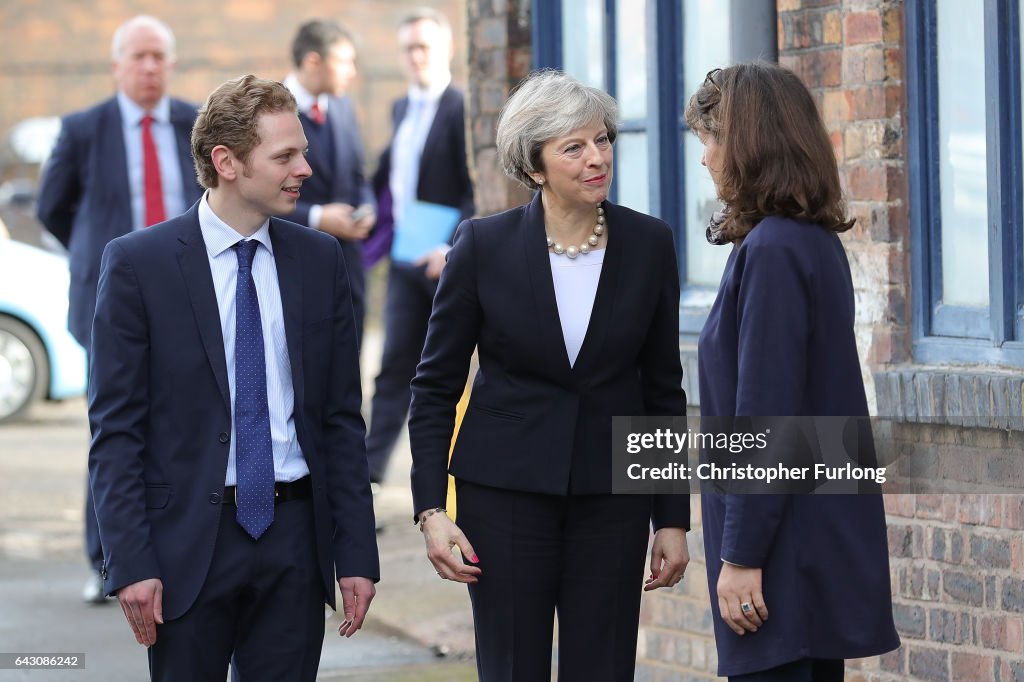 Theresa May Visits Stoke-On-Trent Central Ahead Of Thursday's By-election