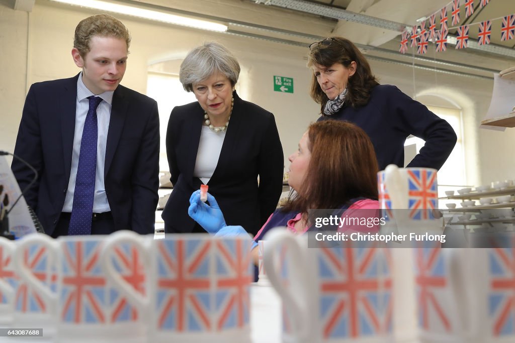 Theresa May Visits Stoke-On-Trent Central Ahead Of Thursday's By-election