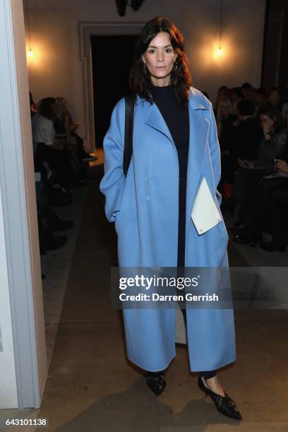 Hedvig Opshaus attends the ERDEM show during the London Fashion Week February 2017 collections on February 20, 2017 in London, England.