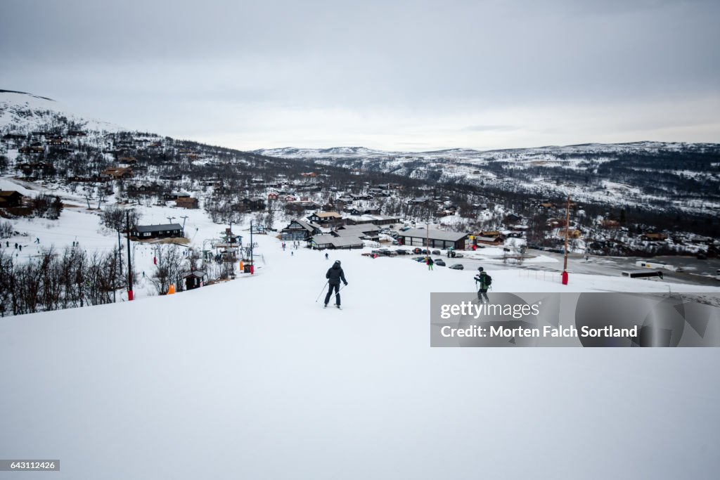 Downhill skiing in Geilo