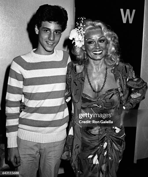 Evan Richards and Mamie Van Doren attends Santa Monica Film Festival on April 23, 1984 at the Nuart Theater in Santa Monica, California.