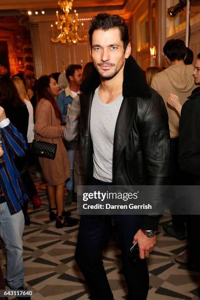 David Gandy attends the Aspinal of London Press Day on February 20, 2017 in London, England.