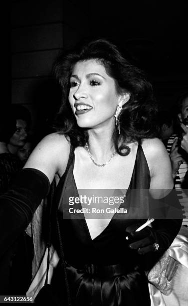Lynn Marshall von Furstenberg attends Best Awards Dinner Dance on December 12, 1985 at the Pierre Hotel in New York City.