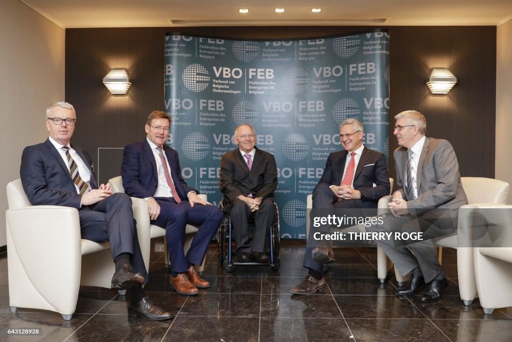 BELGIUM-GERMANY-ECONOMY-CONFERENCE