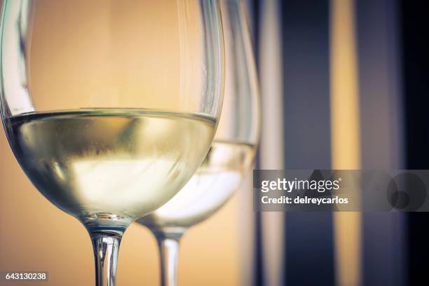white wine glasses - copas stock pictures, royalty-free photos & images