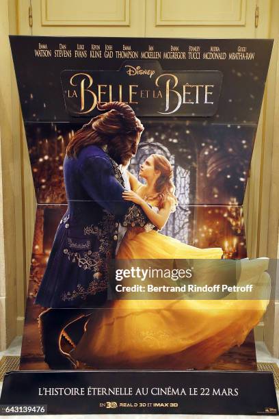 Illustration View of "The Best and Beauty - La Belle et la Bete" Paris Premiere at Hotel Meurice on February 20, 2017 in Paris, France.