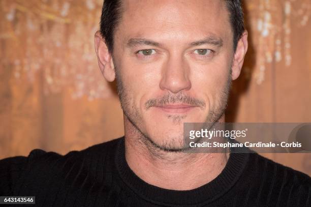 Actor Luke Evans attends the "Beast And Beauty - La Belle Et La Bete" Paris Photocall at Hotel Meurice on February 20, 2017 in Paris, France.