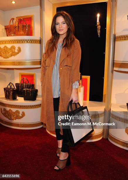 Binky Felstead attends the Aspinal of London - Presentation during the London Fashion Week February 2017 collections on February 20, 2017 in London,...