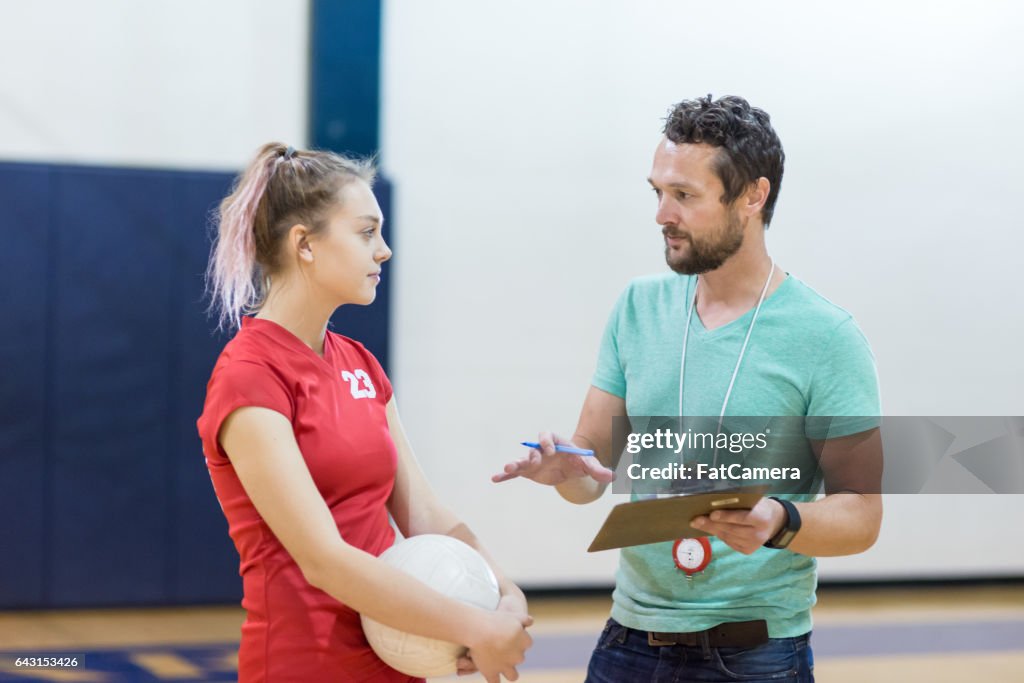 Girls high school volleyball team