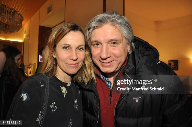 Doris Schretzmayer and Werner Boote attend the Vienna premiere of the film 'Wilde Maus' at Gartenbau Kino on February 16, 2017 in Vienna, Austria.