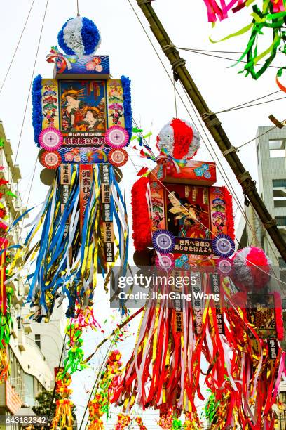 tanabata festival (star festival) decorations - festival tanabata imagens e fotografias de stock