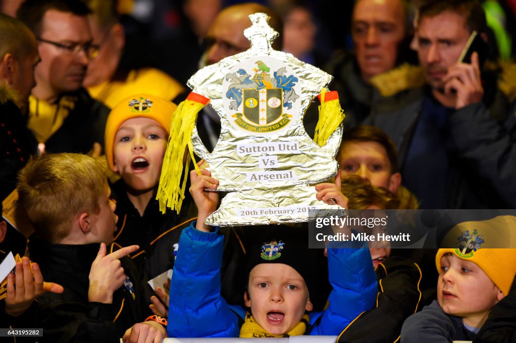 Sutton United v Arsenal - The Emirates FA Cup Fifth Round